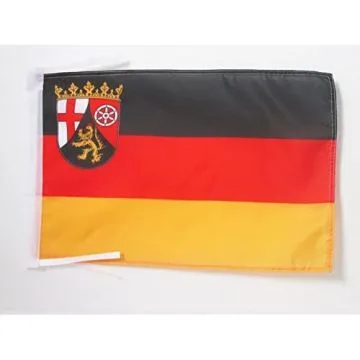 DRAPEAU RHÉNANIE-PALATINAT 45x30cm - PAVILLON RHEINLAND-PFALZ - LAND ALLEMAGNE 30 x 45 cm haute qualité