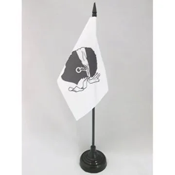 DRAPEAU DE TABLE CORSE 15x10cm - PETIT DRAPEAUX DE BUREAU PROVINCE CORSE 10 x 15 cm