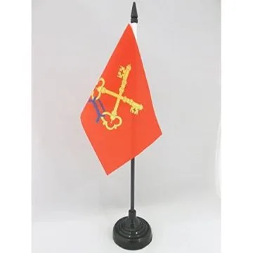 DRAPEAU DE TABLE COMTAT VENAISSIN 15x10cm - PETIT DRAPEAUX DE BUREAU PROVINCE FRANCE - VAUCLUSE 10 x 15 cm