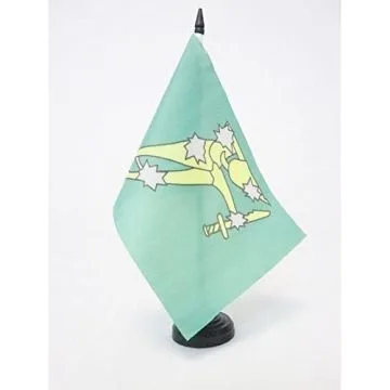 DRAPEAU DE TABLE IRLANDE STARRY PLOUGH VERT 21x14cm - PETIT DRAPEAUX DE BUREAU IRISH CITIZEN ARMY 14 x 21 cm