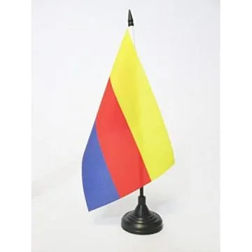 DRAPEAU DE TABLE PROVINCE DE HOLLANDE-SEPTENTRIONALE 21x14cm - PETIT DRAPEAUX DE BUREAU NOORD-HOLLAND AUX PAYS-BAS 14 x 21 cm