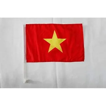 Drapeau de voiture Vietnam 45x30cm - Carflag vietnamien 30 x 45 cm