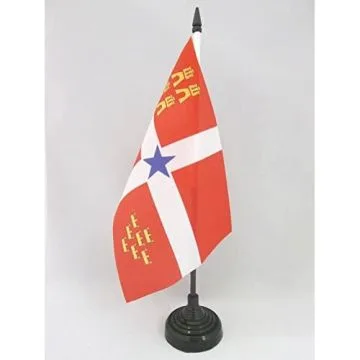 DRAPEAU DE TABLE MURCIE INDÉPENDENTISTE 21x14cm - PETIT DRAPEAUX DE BUREAU NACIONALISTE MURCIEN - MURCIA 14 x 21 cm