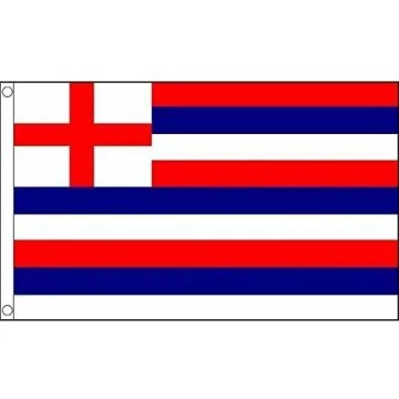 DRAPEAU ROYAUME-UNI STRIPED ENSIGN ROUGE BLEU ET BLANC 150x90cm - DRAPEAU NAVY BRITANNIQUE 90 x 150 cm - DRAPEAUX