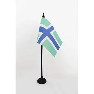 DRAPEAU DE TABLE COMTÉ DE GLOUCESTERSHIRE 15x10cm - PETIT DRAPEAUX DE BUREAU COUNTY OF GLOS. - ANGLETERRE 10 x 15 cm