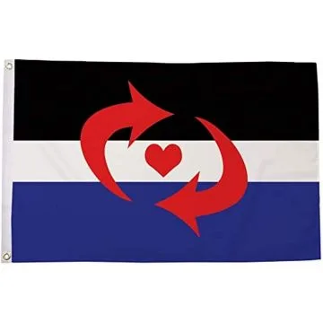 Drapeau Fierté échangiste 150x90cm - Drapeau libertin - échangisme 90 x 150 cm - Drapeaux