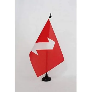 Drapeau de table Zazas de Turquie 21x14cm - PETIT Drapeaux DE BUREAU Kirmanc - Dimilî 14 x 21 cm