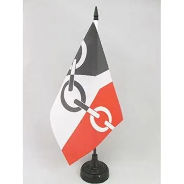 DRAPEAU DE TABLE PAYS NOIR 21x14cm - PETIT DRAPEAUX DE BUREAU BLACK COUNTRY - ANGLETERRE 14 x 21 cm