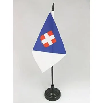 DRAPEAU DE TABLE DÉPARTEMENT DE LA SAVOIE 15x10cm - PETIT DRAPEAUX DE BUREAU DÉPARTEMENT SAVOYARD 10 x 15 cm