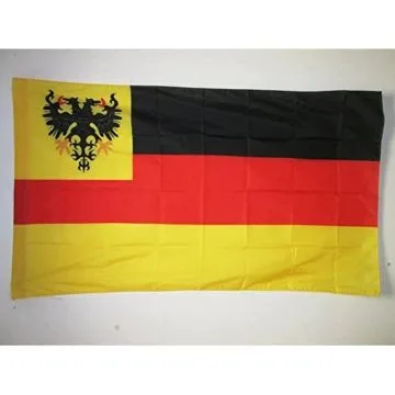 DRAPEAU ALLEMAGNE 1848-1852 150x90cm - DRAPEAU PAVILLON DE GUERRE DE LA REICHSFLOTTE 90 x 150 cm Fourreau pour hampe