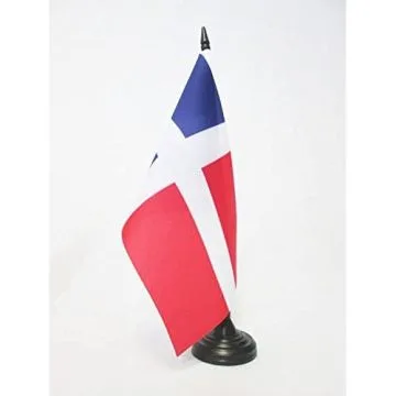 DRAPEAU DE TABLE PROTECTORAT FRANÍ?AIS DE SARRE 1947-1956 21x14cm - PETIT DRAPEAUX DE BUREAU DE SAAR 14 x 21 cm