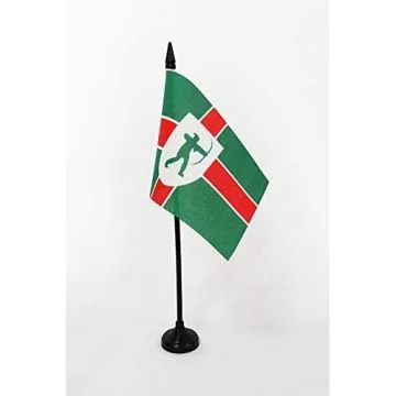 DRAPEAU DE TABLE COMTÉ DE NOTTINGHAMSHIRE 15x10cm - PETIT DRAPEAUX DE BUREAU COUNTY OF NOTTS. - ANGLETERRE 10 x 15 cm