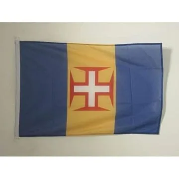 PAVILLON NAUTIQUE MADÍ?RE 45x30cm - DRAPEAU DE BATEAU PORTUGAL 30 x 45 cm