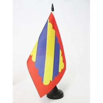 DRAPEAU DE TABLE NIÍ?VRE 21x14cm - PETIT DRAPEAUX DE BUREAU DU DÍ?PARTEMENT NIVERNAIS 14 x 21 cm
