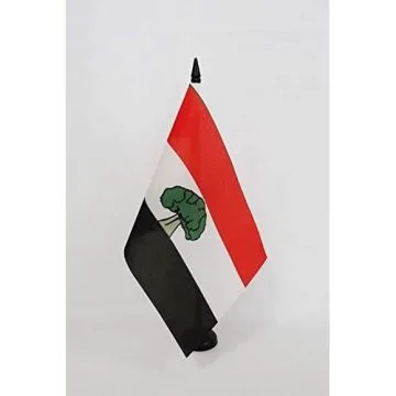 Drapeau de table Oromo indépendantiste en Ethiopie 21x14cm - PETIT Drapeaux DE BUREAU d\'Oromia 14 x 21 cm