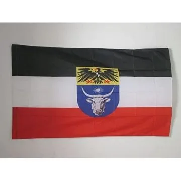 DRAPEAU SUD-OUEST AFRICAIN ALLEMAND 1884-1915 150x90cm - DRAPEAU AFRIQUE ALLEMANDE 90 x 150 cm Fourreau pour hampe