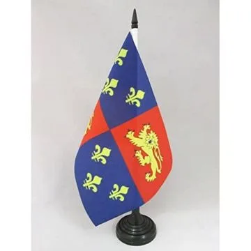 DRAPEAU DE TABLE LANDES 21x14cm - PETIT DRAPEAUX DE BUREAU DÉPARTEMENT LANDAIS 14 x 21 cm