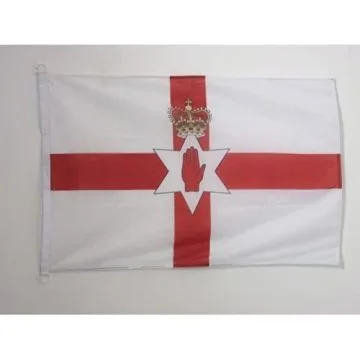 PAVILLON NAUTIQUE IRLANDE DU NORD 45x30cm - DRAPEAU DE BATEAU NORD IRLANDAIS 30 x 45 cm