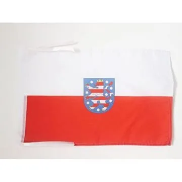 DRAPEAU THURINGE 45x30cm - PAVILLON THÜRINGEN - LAND ALLEMAGNE 30 x 45 cm haute qualité