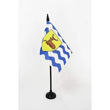 DRAPEAU DE TABLE COMTÉ DE HERTFORDSHIRE 15x10cm - PETIT DRAPEAUX DE BUREAU COUNTY OF HERTS. - ANGLETERRE 10 x 15 cm