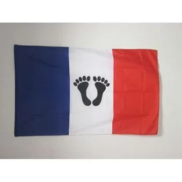 DRAPEAU FRANÍ?AIS D\'ALGÍ?RIE 150x90cm - DRAPEAU DES PIEDS NOIRS 90 x 150 cm Fourreau pour hampe
