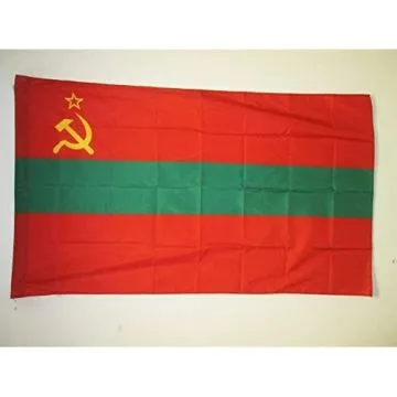 DRAPEAU RÍ?PUBLIQUE SOCIALISTE SOVIÍ?TIQUE MOLDAVE 1940-1991 90x60cm - DRAPEAU DE LA RSS DE MOLDAVIE EN URSS 60 x 90 cm Fourreau pour hampe