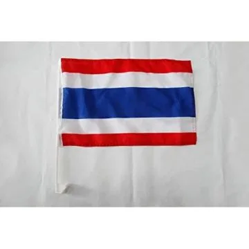 Drapeau de voiture Thaïlande 45x30cm - Carflag thaïlandais 30 x 45 cm