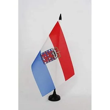 Drapeau de table Province du Luxembourg 21x14cm - PETIT Drapeaux DE BUREAU de Wallonie 14 x 21 cm