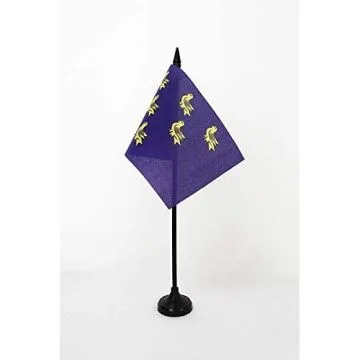 DRAPEAU DE TABLE COMTÉ DE SUSSEX 15x10cm - PETIT DRAPEAUX DE BUREAU COUNTY OF SUSSEX - ANGLETERRE 10 x 15 cm