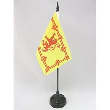 DRAPEAU DE TABLE ECOSSE ROYAL 15x10cm - PETIT DRAPEAUX DE BUREAU ÉCOSSAIS 10 x 15 cm