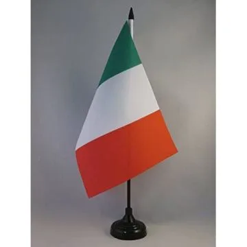 DRAPEAU DE TABLE ITALIE 22x15cm - GRAND DRAPEAUX DE BUREAU ITALIEN 15 x 22 cm