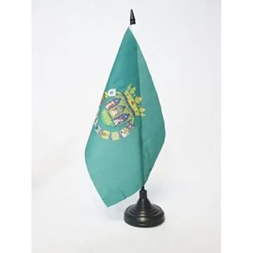 DRAPEAU DE TABLE PROVINCE DE SÍ?VILLE 21x14cm - PETIT DRAPEAUX DE BUREAU SEVILLA EN ANDALOUSIE 14 x 21 cm