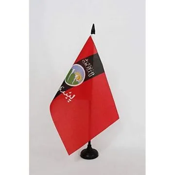 Drapeau de table Pashtounes d\'Afghanistan et Pakistan 21x14cm - PETIT Drapeaux DE BUREAU Pachtoune 14 x 21 cm