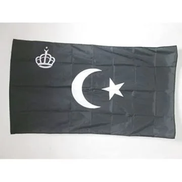 DRAPEAU ETENDARD ROYAL DE LIBYE 1946-1969 150x90cm - DRAPEAU ROYAUME LIBYEN 90 x 150 cm Fourreau pour hampe