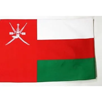 DRAPEAU OMAN 250x150cm - DRAPEAU OMANAIS 150 x 250 cm Fourreau pour hampe