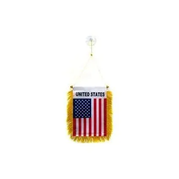 FANION ETATS-UNIS 15x10cm - Mini drapeau AMÉRICAIN - USA 10 x 15 cm spécial voiture - Bannière