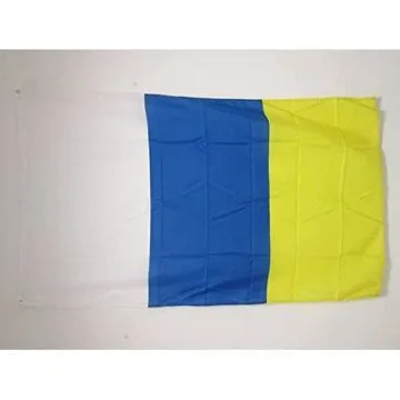 DRAPEAU CANARIES SANS ÉCUSSON 150x90cm - DRAPEAU DE CANARIAS - ESPAGNE 90 x 150 cm - DRAPEAUX