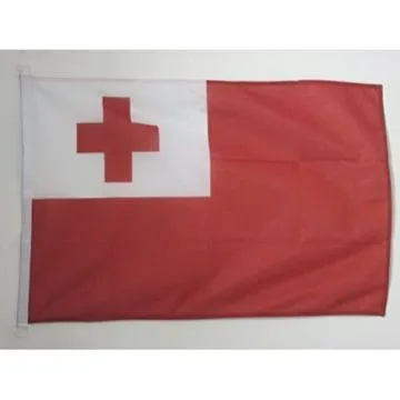 DRAPEAU TONGA 90x60cm - DRAPEAU TONGIEN 60 x 90 cm Spécial Extérieur - DRAPEAUX