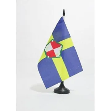 DRAPEAU DE TABLE COMTÍ? DE PEMBROKESHIRE 21x14cm - PETIT DRAPEAUX DE BUREAU GALLOIS DE PEMBROKE - PAYS DE GALLES 14 x 21 cm