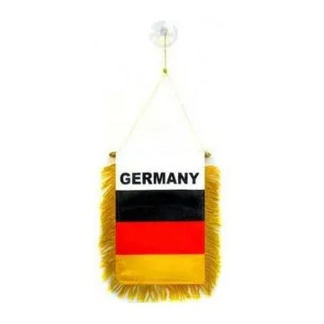 FANION ALLEMAGNE 15x10cm - Mini drapeau ALLEMAND 10 x 15 cm spécial voiture - Bannière
