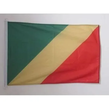 PAVILLON NAUTIQUE RÍ?PUBLIQUE DU CONGO 45x30cm - DRAPEAU DE BATEAU CONGOLAIS 30 x 45 cm