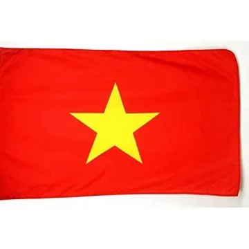 DRAPEAU VIETNAM 250x150cm - DRAPEAU VIETNAMIEN 150 x 250 cm Fourreau pour hampe
