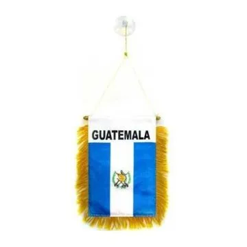 FANION GUATEMALA 15x10cm - Mini drapeau GUATÉMALTÈQUE 10 x 15 cm spécial voiture - Bannière