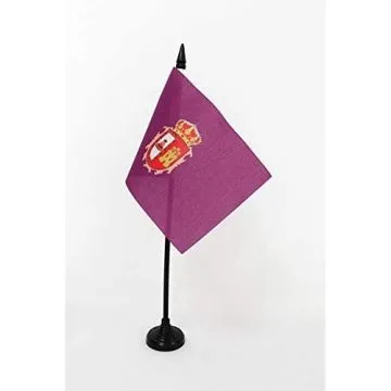 DRAPEAU DE TABLE PROVINCE DE BURGOS 15x10cm - PETIT DRAPEAUX DE BUREAU BURGOS EN CASTILLE-ET-LEON 10 x 15 cm