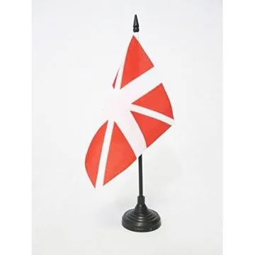 DRAPEAU DE TABLE ORDONNANCE DU RÍ?GIMENT DE PICARDIE 1780-1791 15x15cm - PETIT DRAPEAUX DE BUREAU PROVENCE 15 x 15 cm