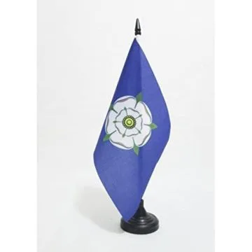 DRAPEAU DE TABLE COMTÍ? DE YORKSHIRE 21x14cm - PETIT DRAPEAUX DE BUREAU COUNTY OF YORK - ANGLETERRE 14 x 21 cm