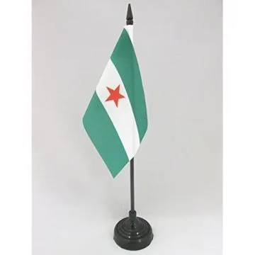 DRAPEAU DE TABLE ANDALOUSIE ARBONAIDA 15x10cm - PETIT DRAPEAUX DE BUREAU ANDALOUS INDÉPENDENTISTE 10 x 15 cm