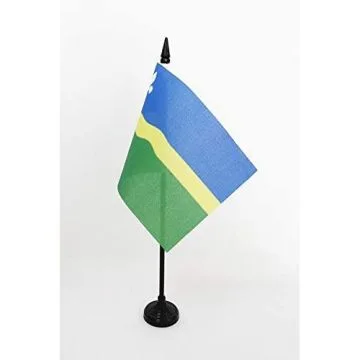 DRAPEAU DE TABLE PROVINCE DE FLEVOLAND 15x10cm - PETIT DRAPEAUX DE BUREAU FLEVOLAND AUX PAYS-BAS 10 x 15 cm