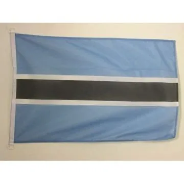 PAVILLON NAUTIQUE BOTSWANA 45x30cm - DRAPEAU DE BATEAU BOTSWANAIS 30 x 45 cm