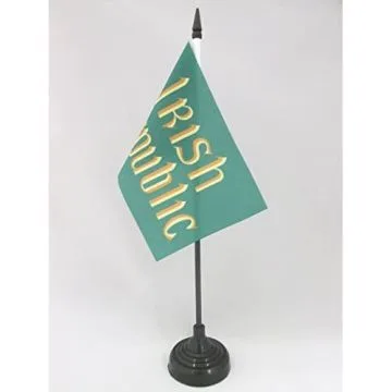 DRAPEAU DE TABLE RÉPUBLIQUE D\'IRLANDE 15x10cm - PETIT DRAPEAUX DE BUREAU IRLANDAIS - EIRE 10 x 15 cm